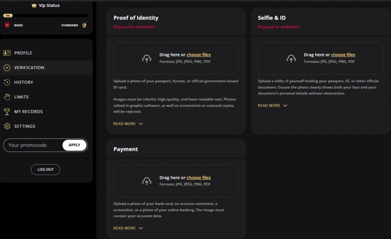 lex verification page